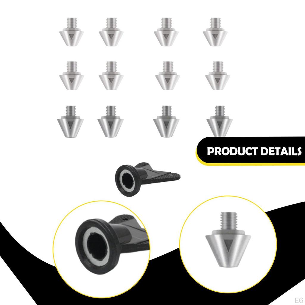 12 Pieces Football Boot Studs Directly Replace Aluminum Alloy Easy To Install Soccer Shoe for