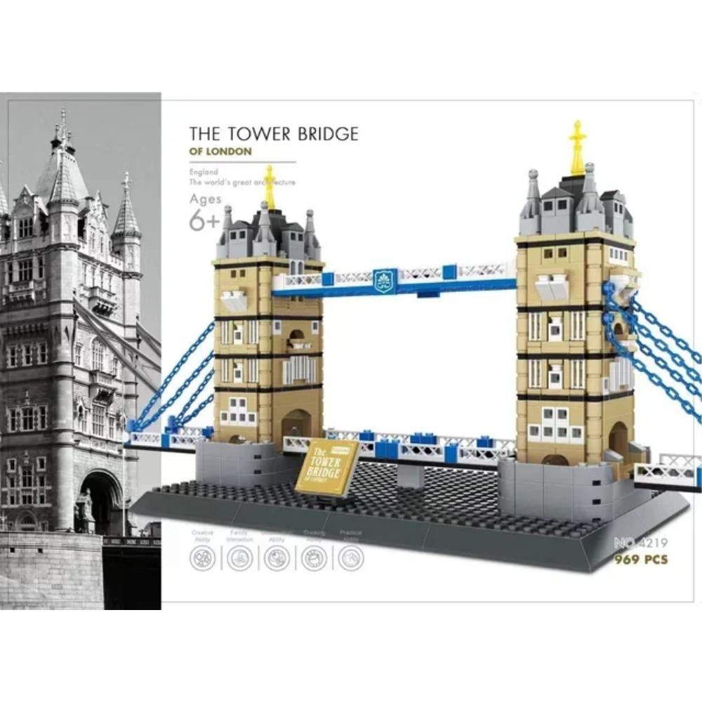 MOC World Famous Architecture Edifice Opera House Building Blocks Villa Savoye Bridge Tower Toy Children Birthday Christmas Gift
