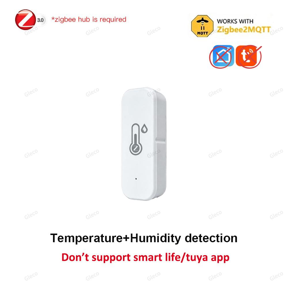 

Zigbee Smart Thermometer Hygrometer With External Sensor Probe For Incubator Reptile Wine Cellar Temp Monitor Work With 2MQTT No probe