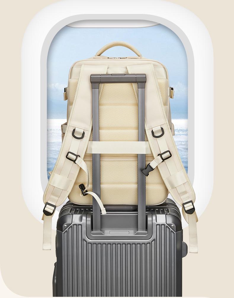 Women's Large Capacity Business Backpack with Wet & Dry Compartments, Ideal for College and Short Trips