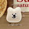 ZISIZ Cute Bear Ceramic Dipping Dish Set