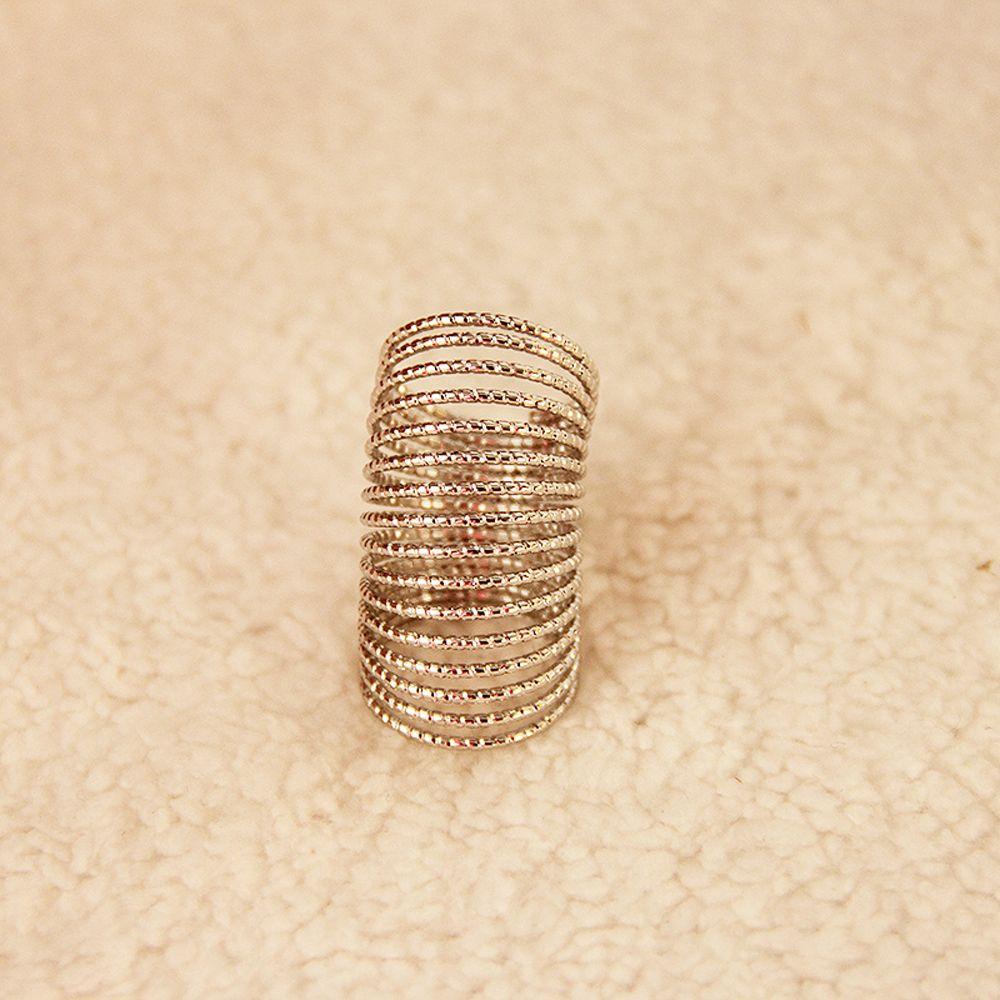 Personality Finger Buckle Korean Style Finger Ring Threaded Spring Ring Women Jewelry Accessories