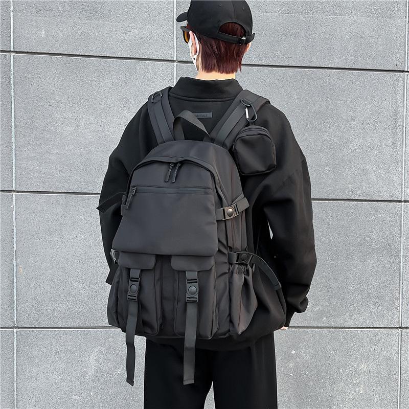 Schoolbag Large Capacity Backpack Men's School Bag Junior High School High School Student Backpack Trendy Brand Fashion Sports Travel Bag