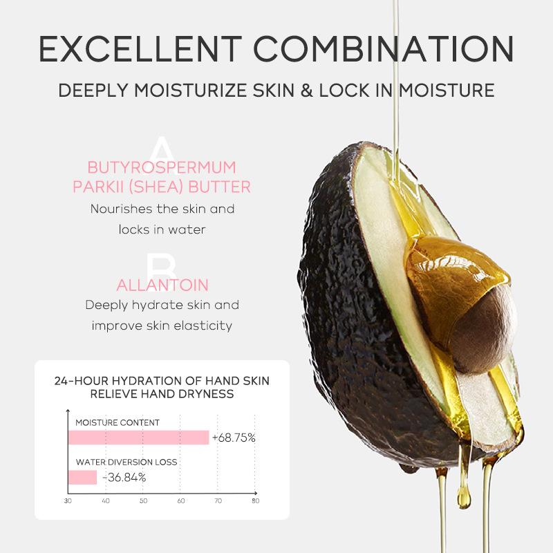 LAIKOU Rose Hydrating Hand Cream 220ml, for Dry & Rough Skin, Gentle Formula, Birthday Gift, Hand Care