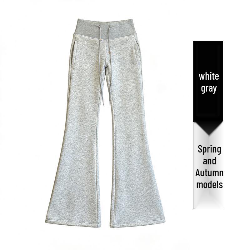 

2026 Spring Korean Style Drape Air Layer Maternity Flare Pants M