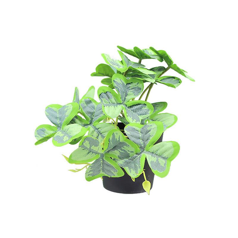 Sztuczna zieleń pnąca Shamrock do dekoracji ścian wewnętrznych z tworzywa sztucznego