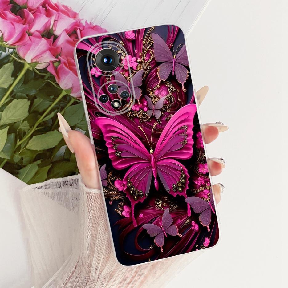 Für Honor 50 Pro Hülle RNA-AN00 Niedlicher Löwe Mode Bemalte Abdeckung Weiche Silikon Handyhülle Für Honor 50 Honor50 Pro Rückseite Taschen