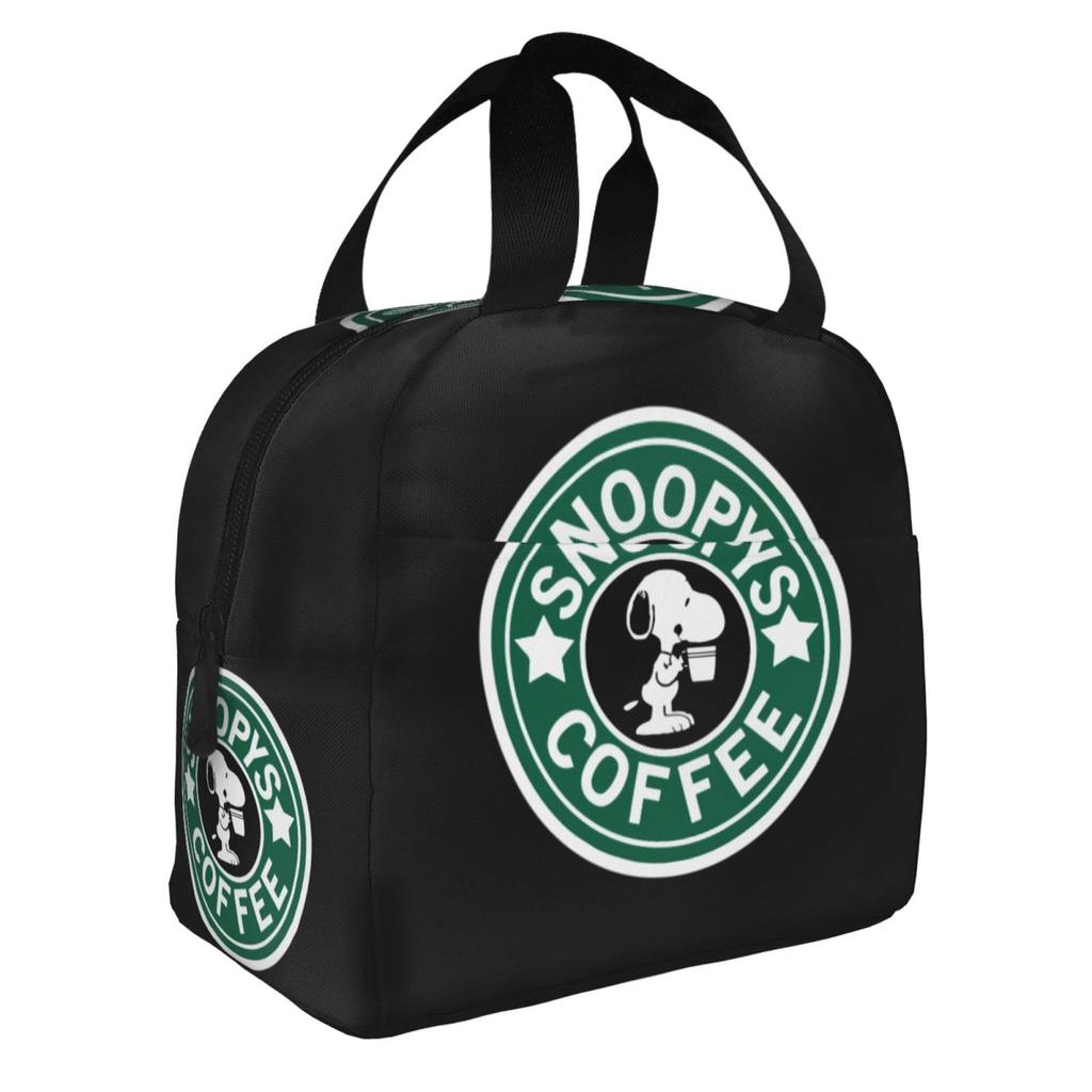 Snoopy Lunch Bag with a Zipper Closure, Compact and Insulated, This Stylish and Portable Insulated Lunch Bag Is a Soft Cooler Bag Perfect for