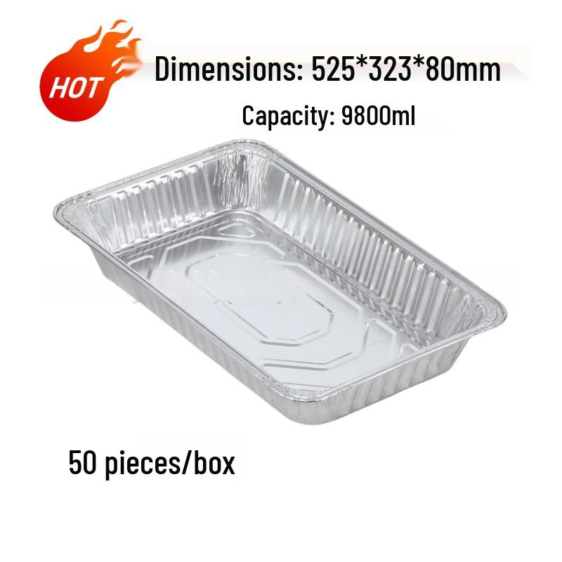 Handun Disposable Rectangular Aluminum Foil Containers