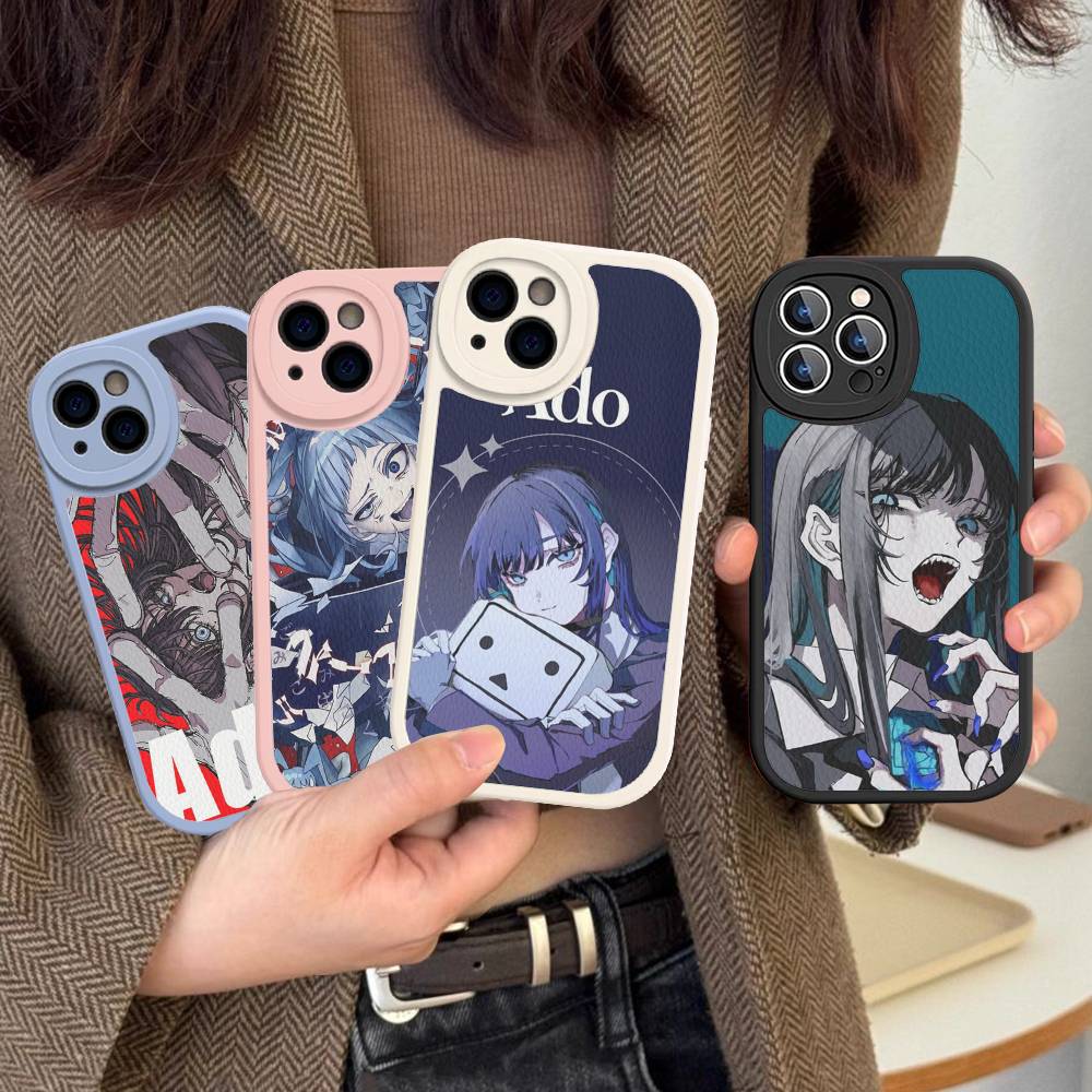 Virtual Singer Ado Phone Cover For IPhone 16 15 14 13 12 11 Pro Max Plus Leather Soft Case