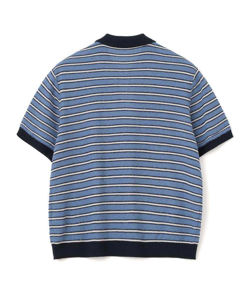 MILLO ARCHIVE Farnen Half Collar Knit [Mid Blue]