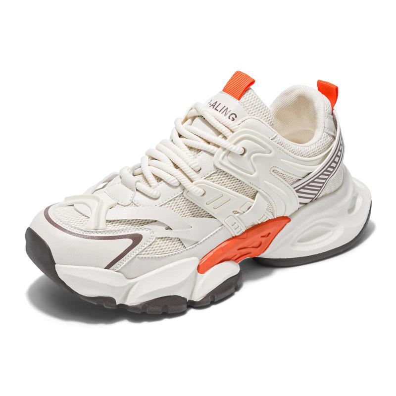 

Осенние новые мужские туфли на толстой подошве для пап, корейская версия модной повседневной спортивной обуви, дышащая и универсальная мужская обувь 39