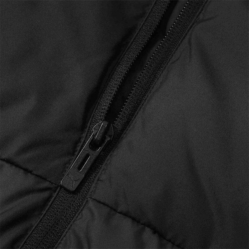 PUMA Down Jackets Men's Black Stand Collar Moderate Puffer Jacket 686184-01