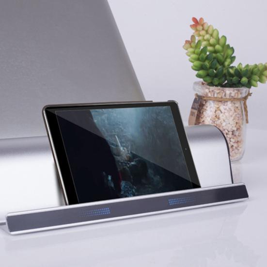 Phone Tablet Holder Bass Stereo Hifi Wireless Bluetooth-compatible Speaker USB Rechargeable