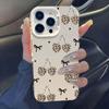 Leopard Print Cherry iPhone Case for 14 Pro, 15 Pro, 16 Pro Max, and 17 Models.