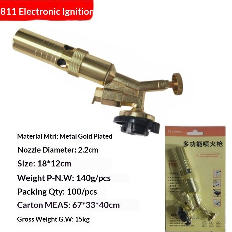 Auto Ignition Gas Torch Welding Torch Flame Blower Gas Burner Brazing Cooking Barbecue Kitchen Baking Tool