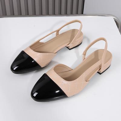 Sandals for Women Summer Wear 2025 Low Heel Fashionable and Comfortable Single Shoes