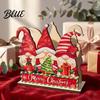 Multi-purpose Desktop Organizer Christmas Theme Wooden Napkin Holder, Decorative Holiday Paper Towel Stand, Gift for Her HD UV Printing Dining