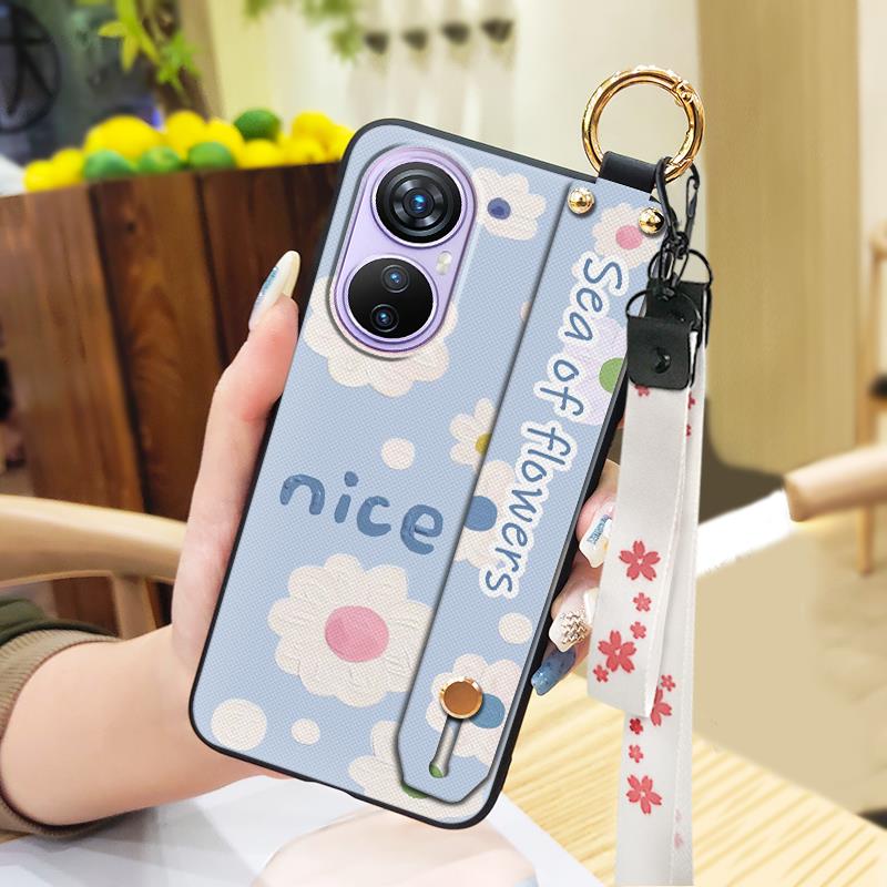 Soft case Phone Holder Phone Case For Blackview A200 Pro Waterproof Back Cover Oil Painting Dirt-resistant Protective