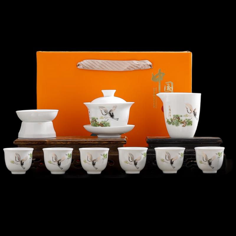 Ink Wash Ceramic Kung Fu Tea Set