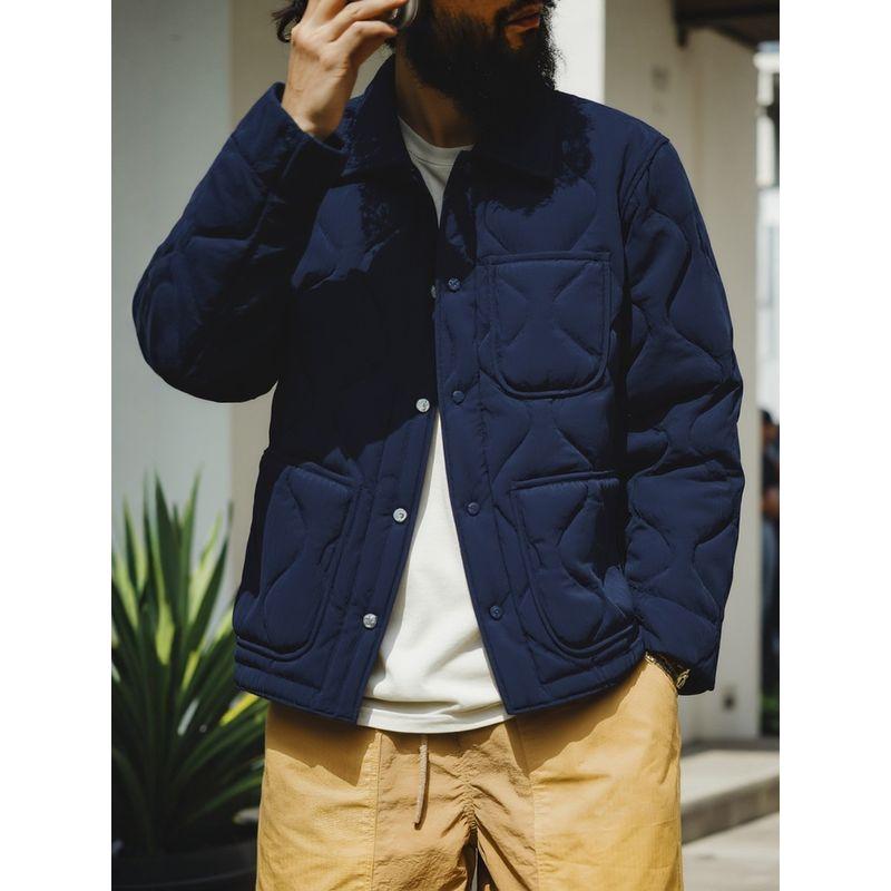 American Retro Style Workwear Cotton Jacket for Men, Winter Amekaji Cotton Coat, Foreign Trade Men's Clothing, Barn-Style Cotton Jacket