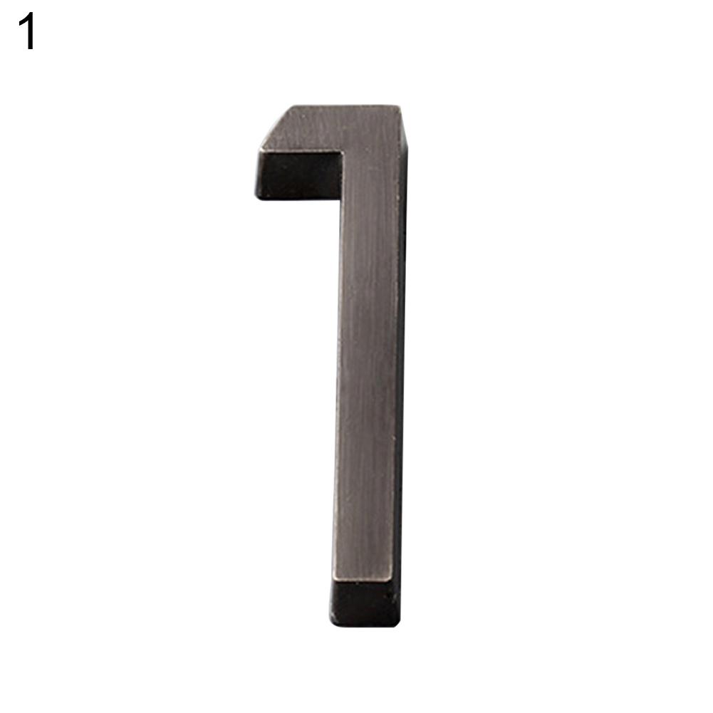 5cm Plated House Door Plaque Address Number Digit Figure Plate Sign Hotel Decor MIT
