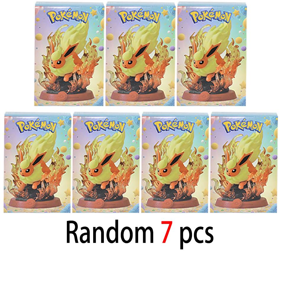 9Patterns Pok mon Action Dolls Pikachu Blind Box Anime Models Desktop Decorations Pok mon Toys Children's Birthday Gifts