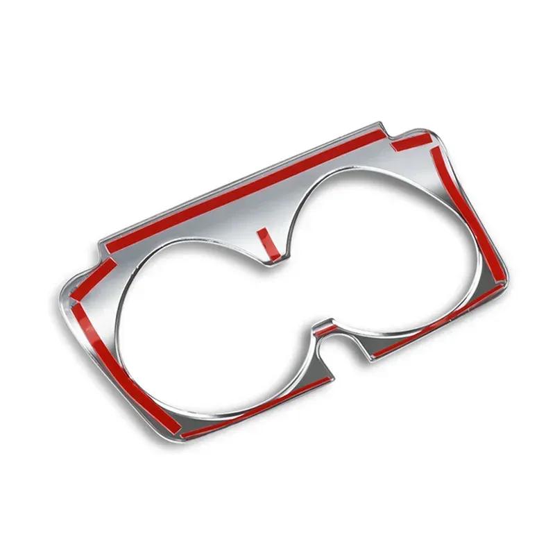 ABS For Mercedes Benz C E GLC Class W205 W213 X253 Car Carbon Fiber Texture Gear Shift Panel Water Cup Holder Frame Trim Cover