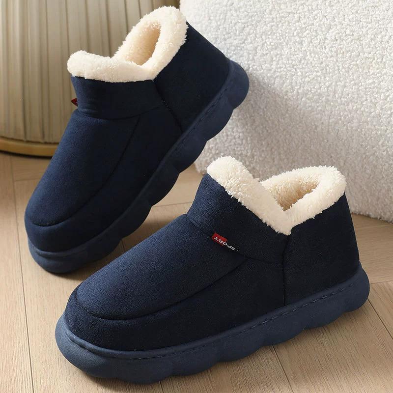 Fashion Kidmi Women's Slippers Popular Corduroy Cotton Shoes Soft Cotton Plush House Cotton Shoes for Men and Women Warm Anti-slip Shoes