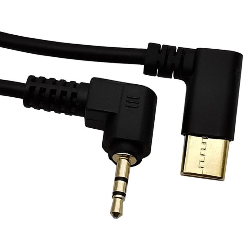 Type C To 2.5mm Audios Adapter Cable Gold Plate Connectors USB C To Headphone Adapter for Car Stereos Headphone