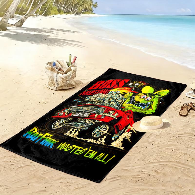 Hoodoo Gurus: Stage Beach Towel Outdoor Camping Beach Swim Absorbent Bath Towel Seaside Travel and Vacation Towels Beach Comfort Printing