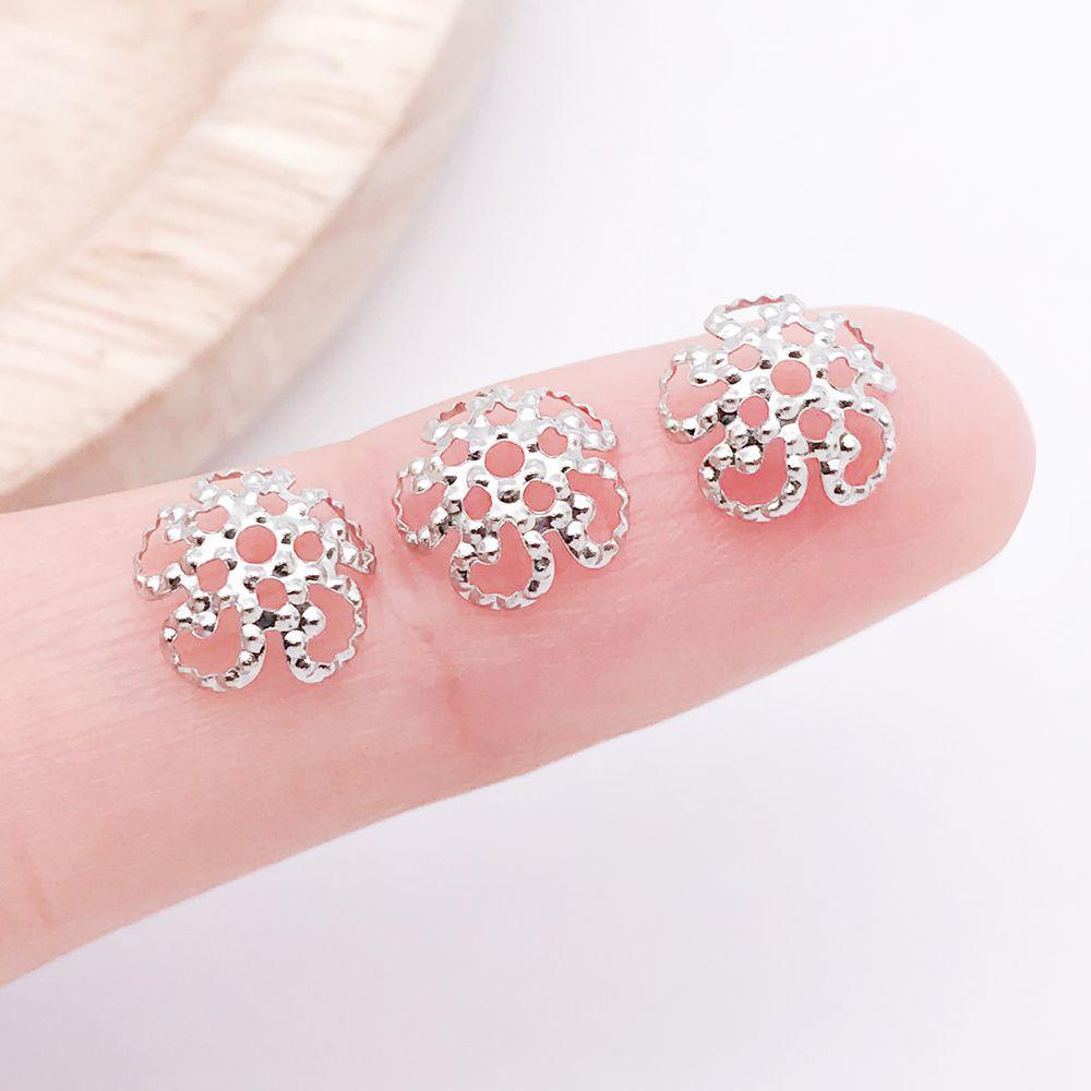 12 Multi-Color Alloy Five-Petal Flower Charm Set for DIY Jewelry