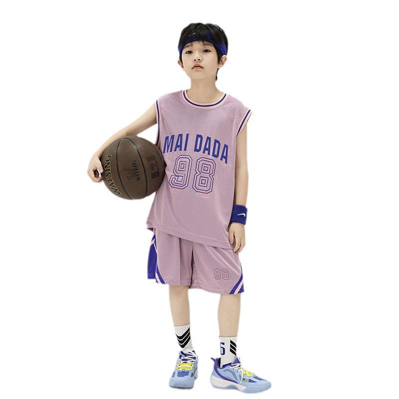 Jungen Schnelltrocknender Basketball-Uniform Zweiteiler