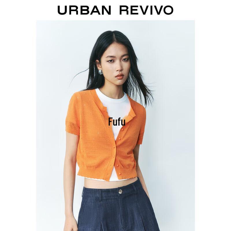 Women s Textured Bow-Tie Short-Sleeve Knit Cardigan L