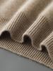 Men's Autumn Winter Loose Fit Round Neck Wool Sweater - Thick, Fashionable Color Block Base Layer