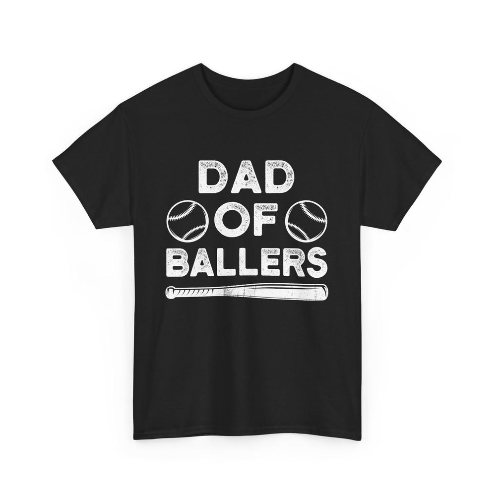 Dad Of Ballers Shirt, Softball Sports Lovers Father‘s Day Dad T-shirt