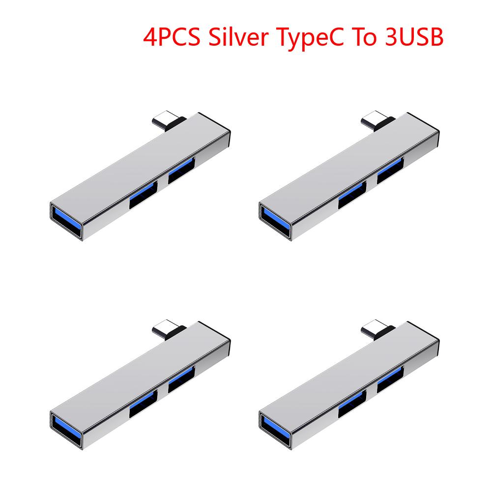 3 In 1 USB Splitter Hub Speed 5.0Gbps 3 Port USB Docking Station OTG USB 3.0/Type-C 3.0 To 3 USB for PC Laptop Notebook