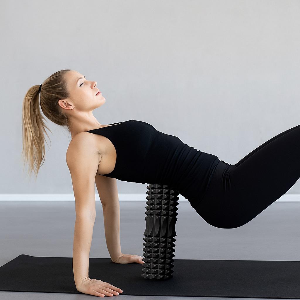 EVA Foam Yoga Foam Roller Trigger Point Fitness Yoga Column Fitness Back Roll  Exercise