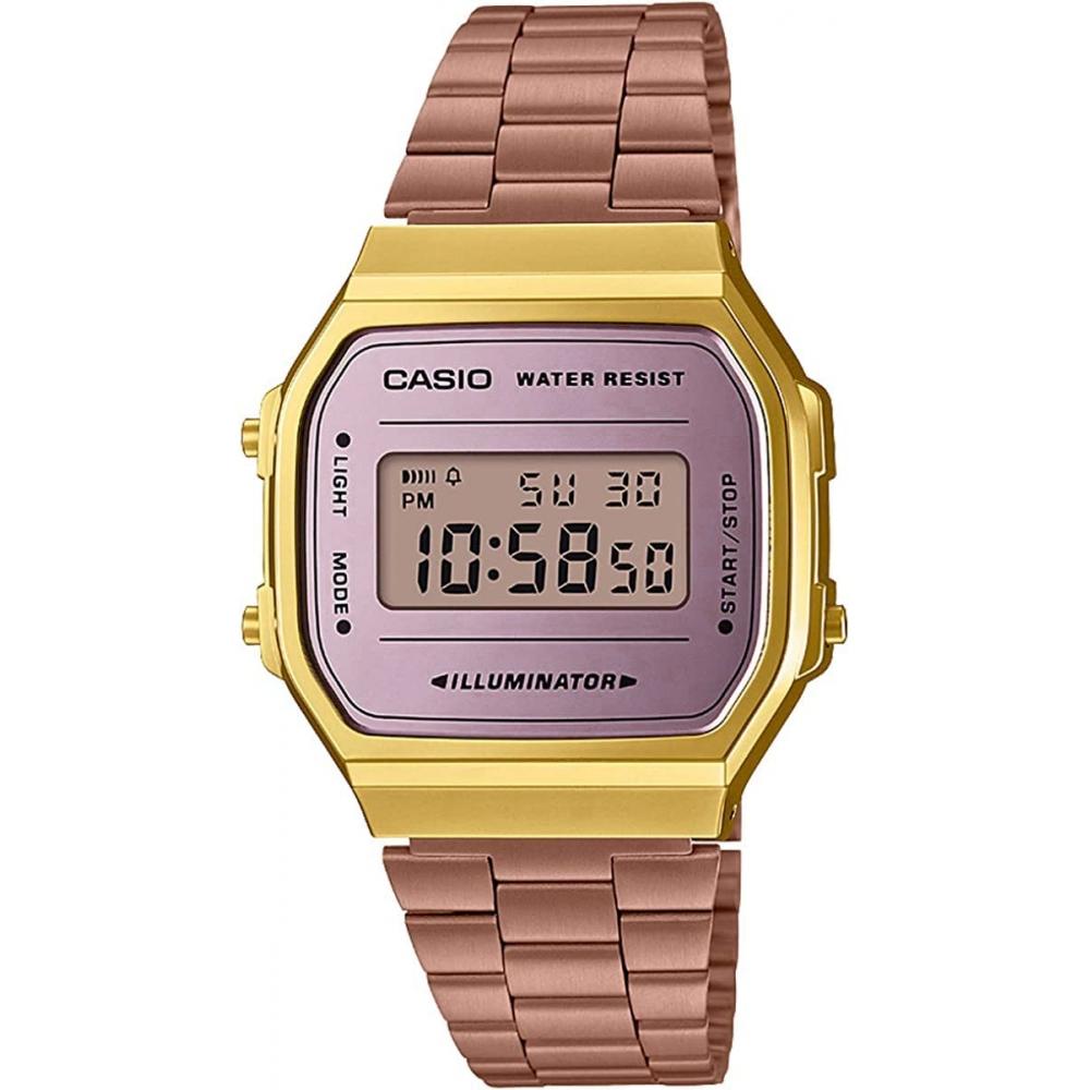 

CaSio A168wecm 5 [] [CaSio] Цифровые наручные часы Стандартные мужские S женские розовое золото X золото overSeaS