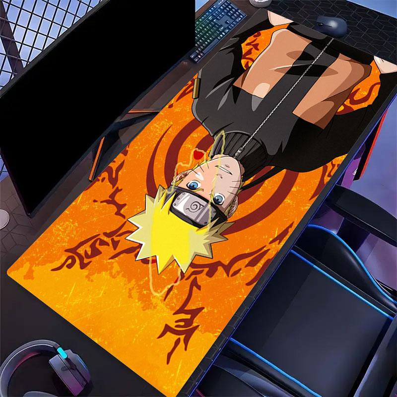 Naruto Uzumaki Mouse Pad, Large Gaming Desk Mat, Non-slip XXL Mousepad for Laptop & Tablet, Mini PC Playmat with Stitched Edges
