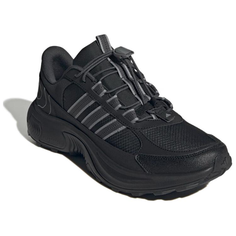 Adidas Roam Wander Comfortable Versatile Shock Absorbing Non-Slip Durable Breathable Low-Top Hiking Shoes Unisex Hiking Shoes Black JR7653