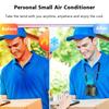USB Rechargeable Waist Clip Fan Wearable Mini Electric Fan Mini Hanging Neck Fan  Construction Site