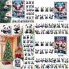 Christmas Panda Advent Calendar Blind Box With 24 Acrylic Decor For Holiday Gift Giving