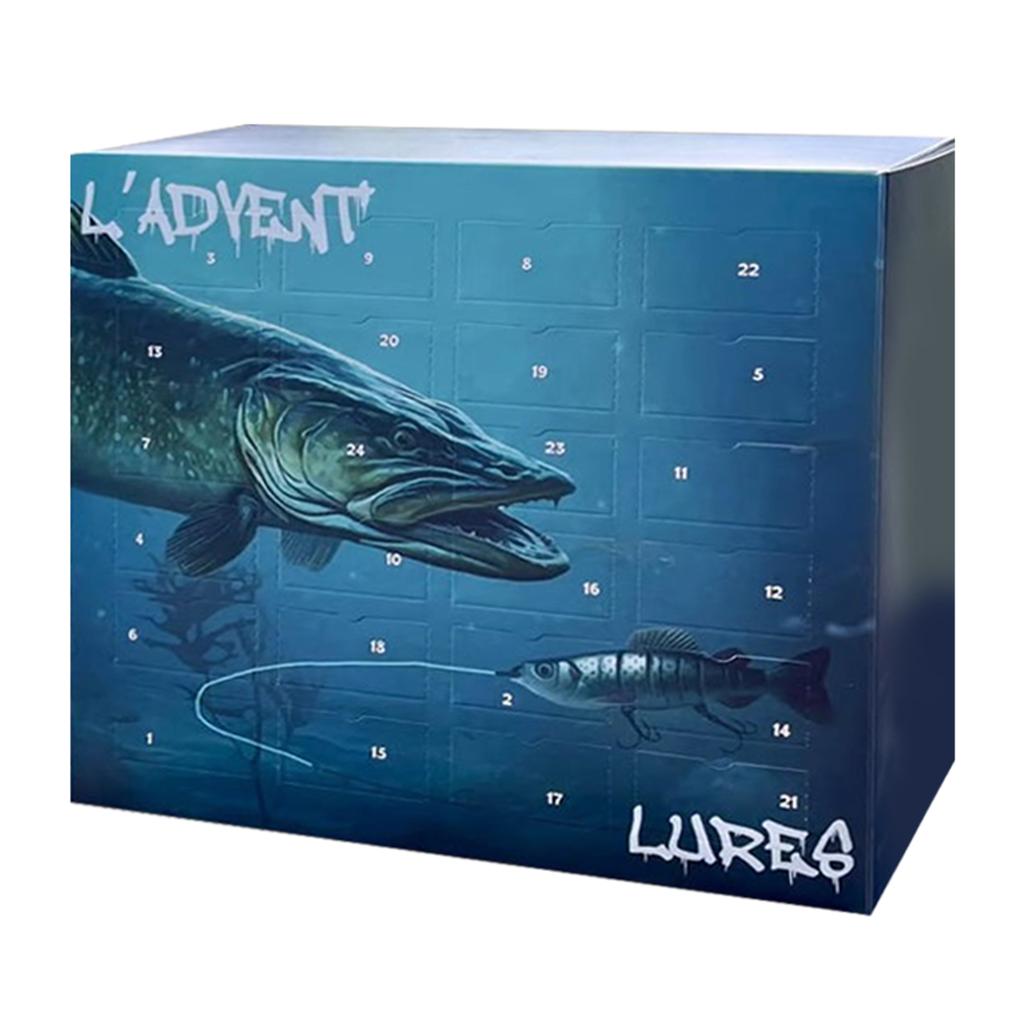 Angeln Weihnachtsartikel Adventskalender Countdown Angelköder 24 Tage Angelköder Set Kreative Weihnachtsgeschenke Tackle Blind Box