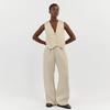 Women's Vest Wide Leg Pants Casual Set