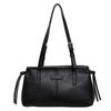 Small PU Leather Tote Bag for Women Square Shoulder Bags 2025 Designer Luxury Brand Solid Color Handbags and Purses