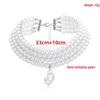 European and American Retro Baroque Imitation Pearl Choker Necklace