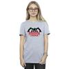 Tricou Boyfriend din Bumbac Netflix pentru Femei/Doamne Stranger Things Demogorgon Lumini de Crăciun