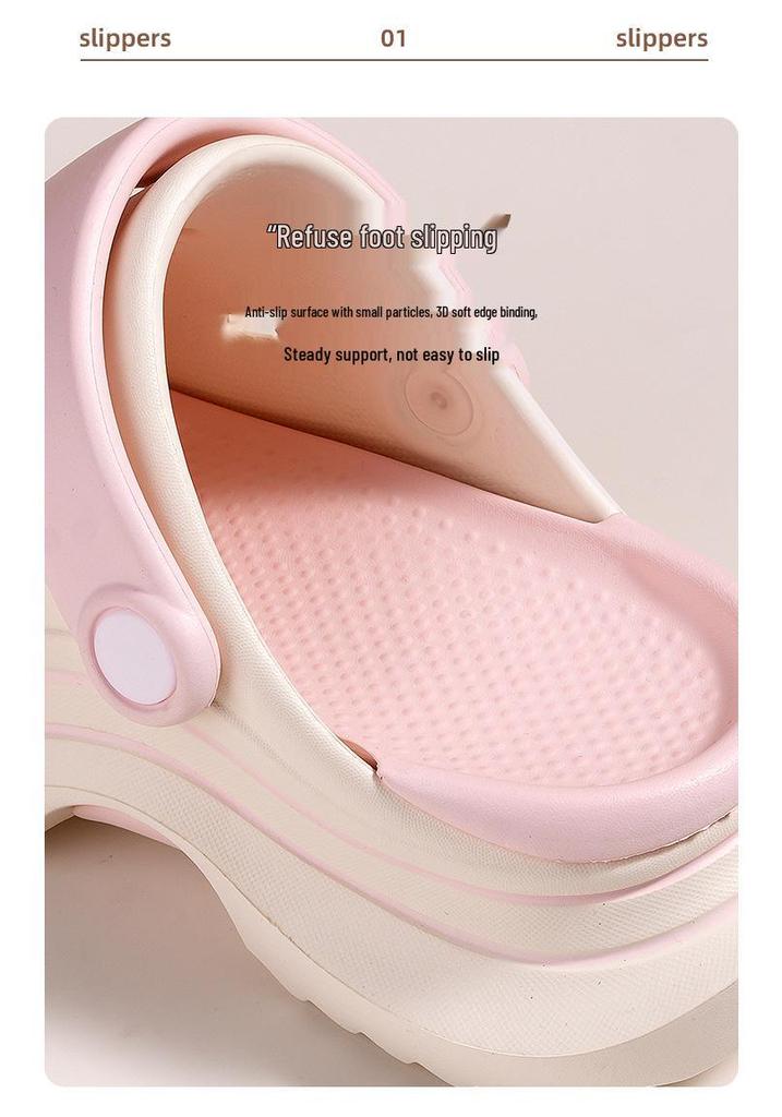 Summer Kids' Non-Slip Beach Sandals: Outdoor Hole Slippers for Boys & Girls, Parent-Child Fashion.