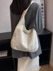 2026 Women's Large One-Shoulder Corduroy Bag - Casual, Artistic, Simple Design with High Capacity